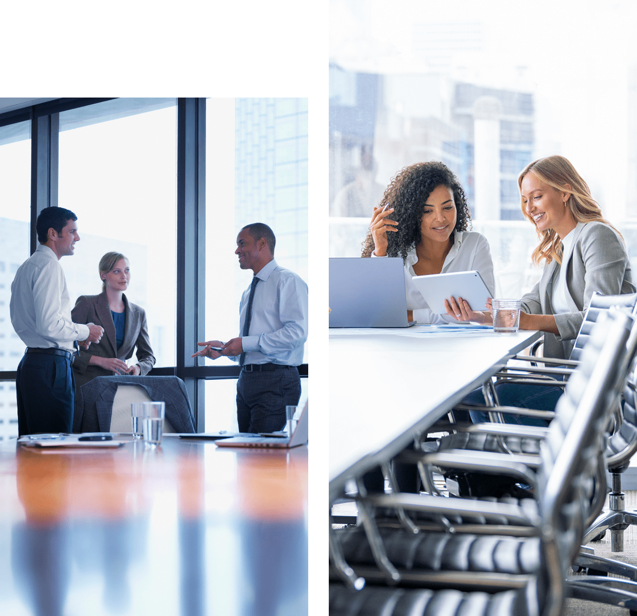 Business meeting and collaboration in office.